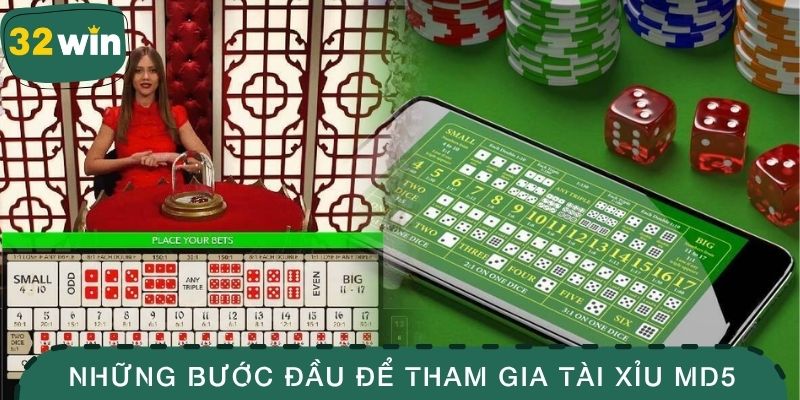 Những bước đầu để tham gia tài xỉu MD5